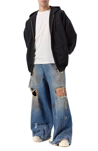 Кожаные кеды hollywood jumbolace RICK OWENS, арт. RU01E5893/LLPPW2, фото 2