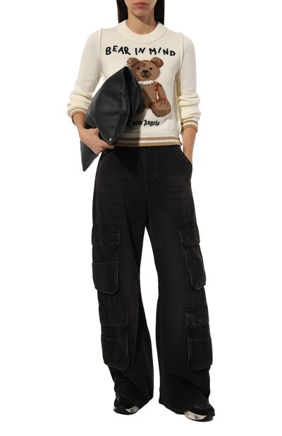 Шерстяной пуловер PALM ANGELS, арт. PWHE070F24KNI001, фото 2