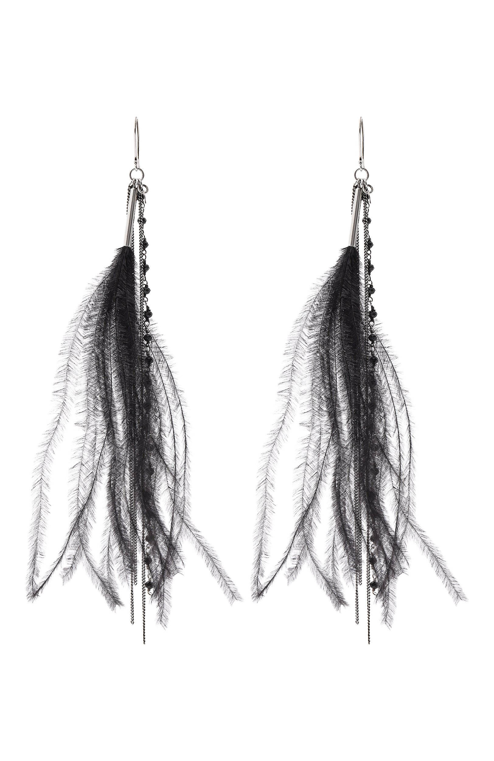 Серьги ANN DEMEULEMEESTER черного цвета по цене 109500 руб., арт. B0014111/JW020, фото 1 Серьги ANN DEMEULEMEESTER, арт. B0014111/JW020, фото 1