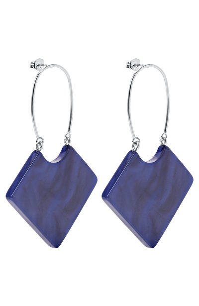 Серьги EMPORIO ARMANI синего цвета по цене 22900 руб., арт. EW001793 AF15480, фото 3 Серьги EMPORIO ARMANI, арт. EW001793 AF15480, фото 3