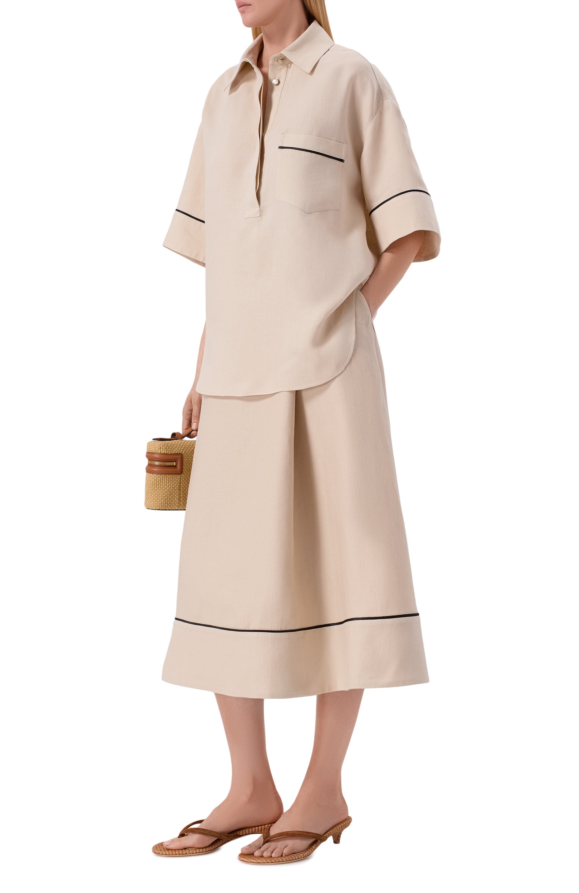 Льняная юбка AGNONA, арт. TG1108E/U3034E, фото 2