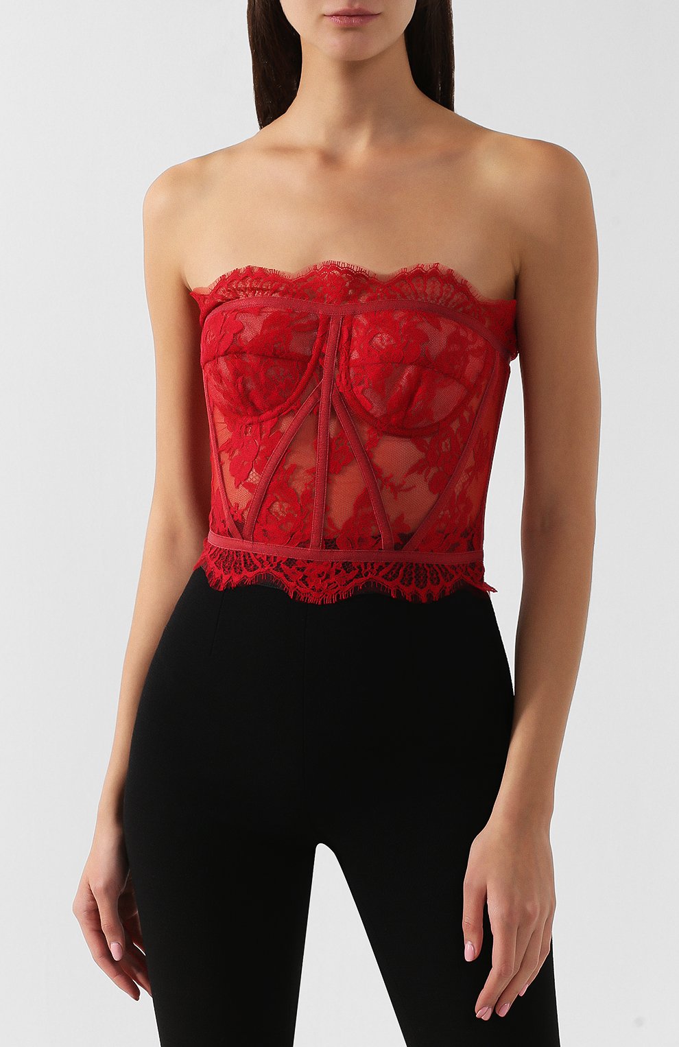 Кружевной топ-бюстье DOLCE & GABBANA, арт. F72X4T/HLMQJ, фото 3