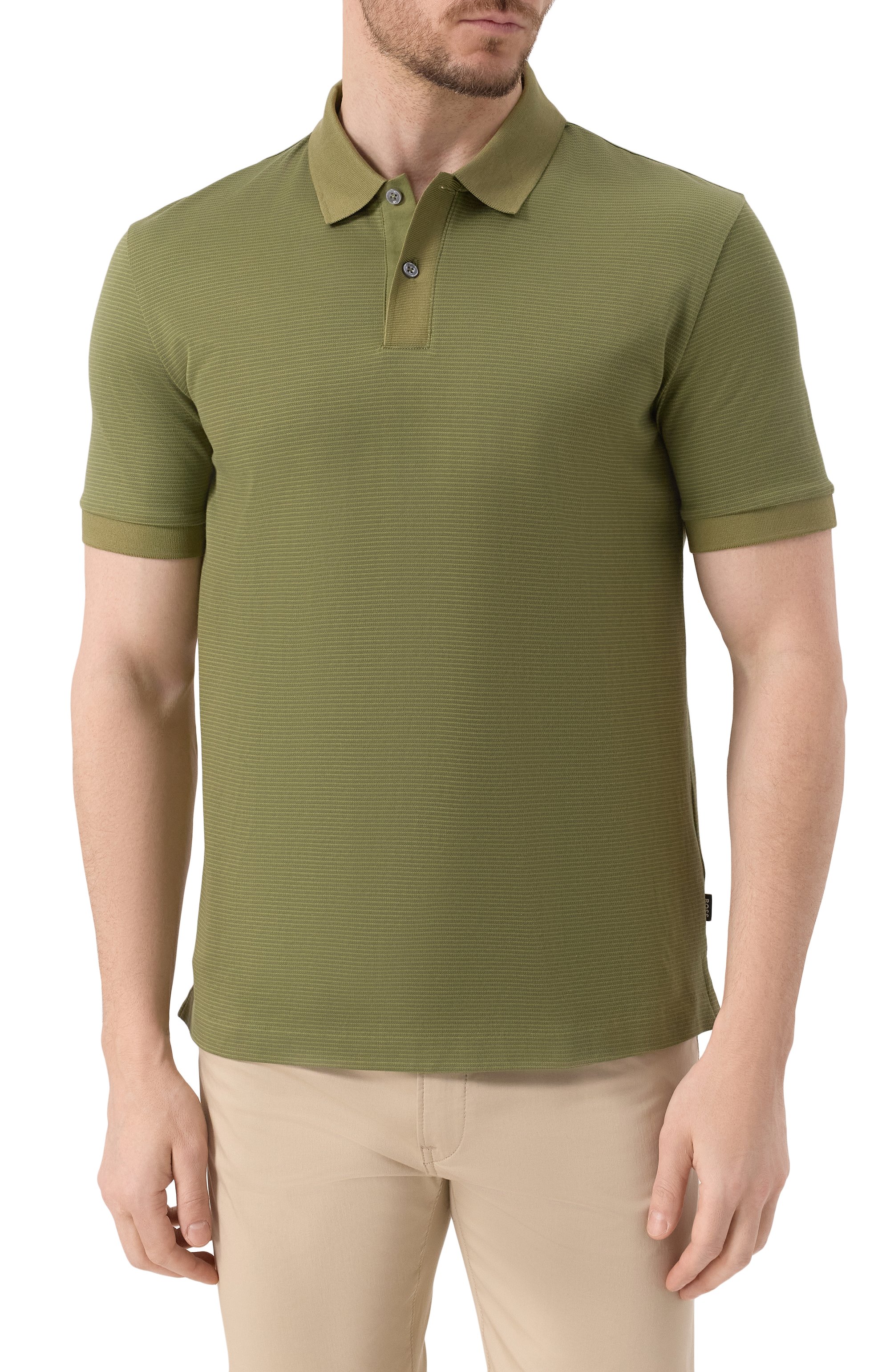 Хлопковое поло BOSS, арт. 50532246, фото 3