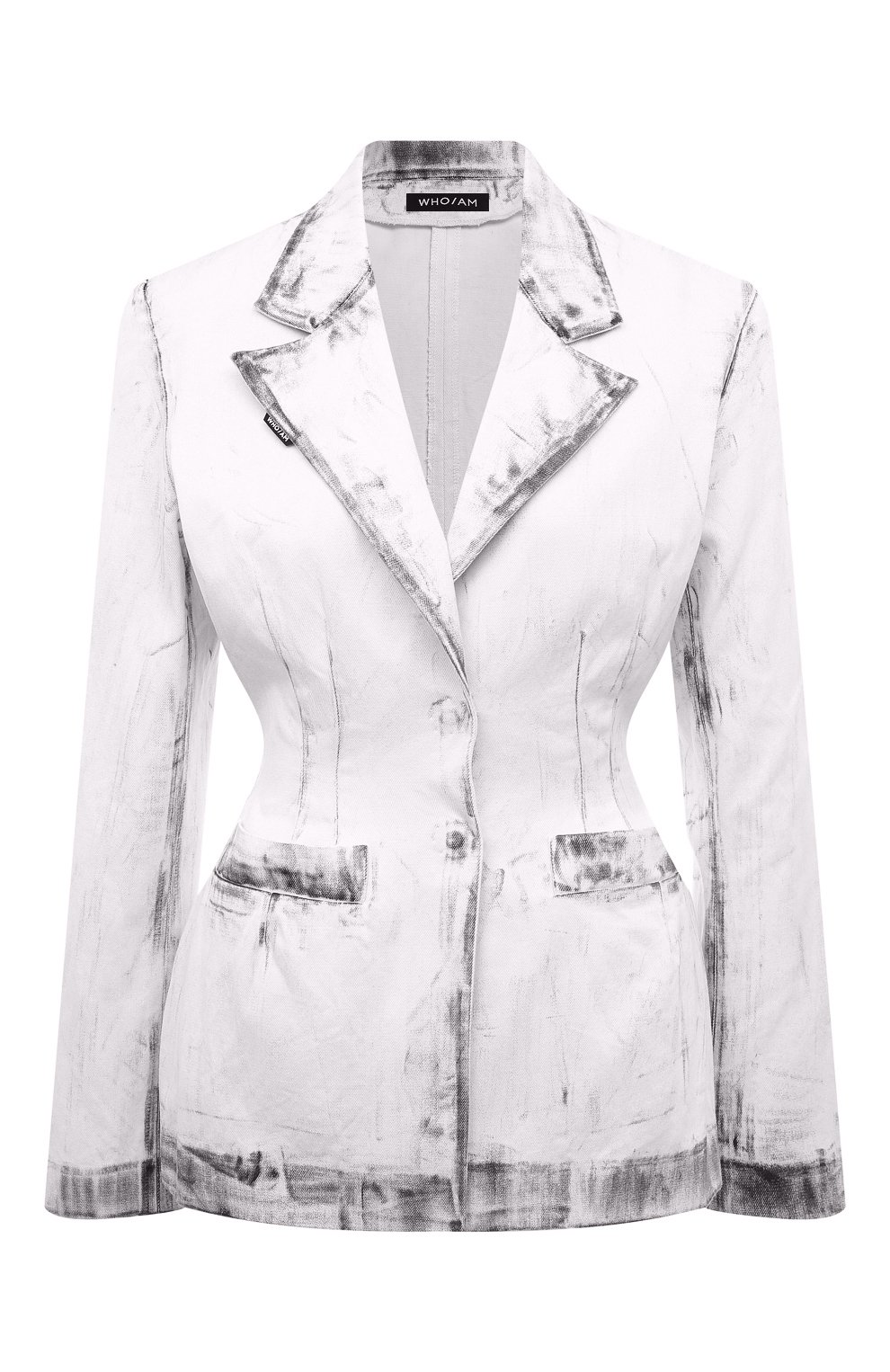 Хлопковый жакет WHO_AM, арт. FJ2-SS22.2-WHT, фото 1
