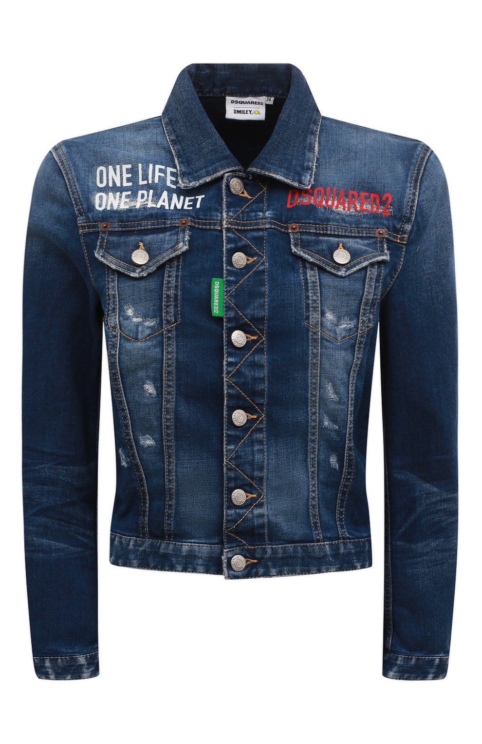 Джинсовая куртка dsquared2 x smiley DSQUARED2, арт. S73AM0344/S30816, фото 1