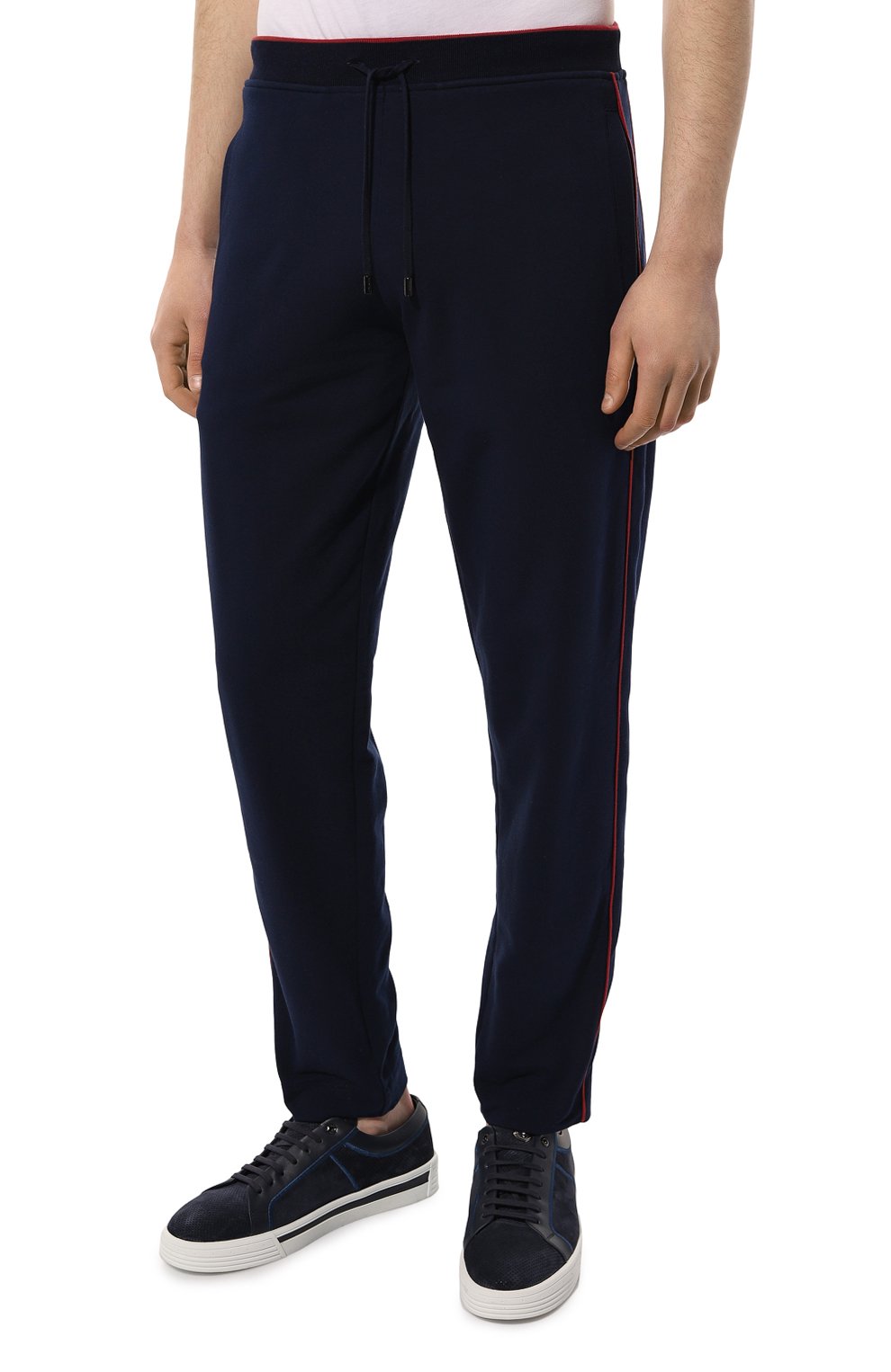 Хлопковые брюки STEFANO RICCI темно-синего цвета по цене 99500 руб., арт. K111020P3D/T23256, фото 3 Хлопковые брюки STEFANO RICCI, арт. K111020P3D/T23256, фото 3