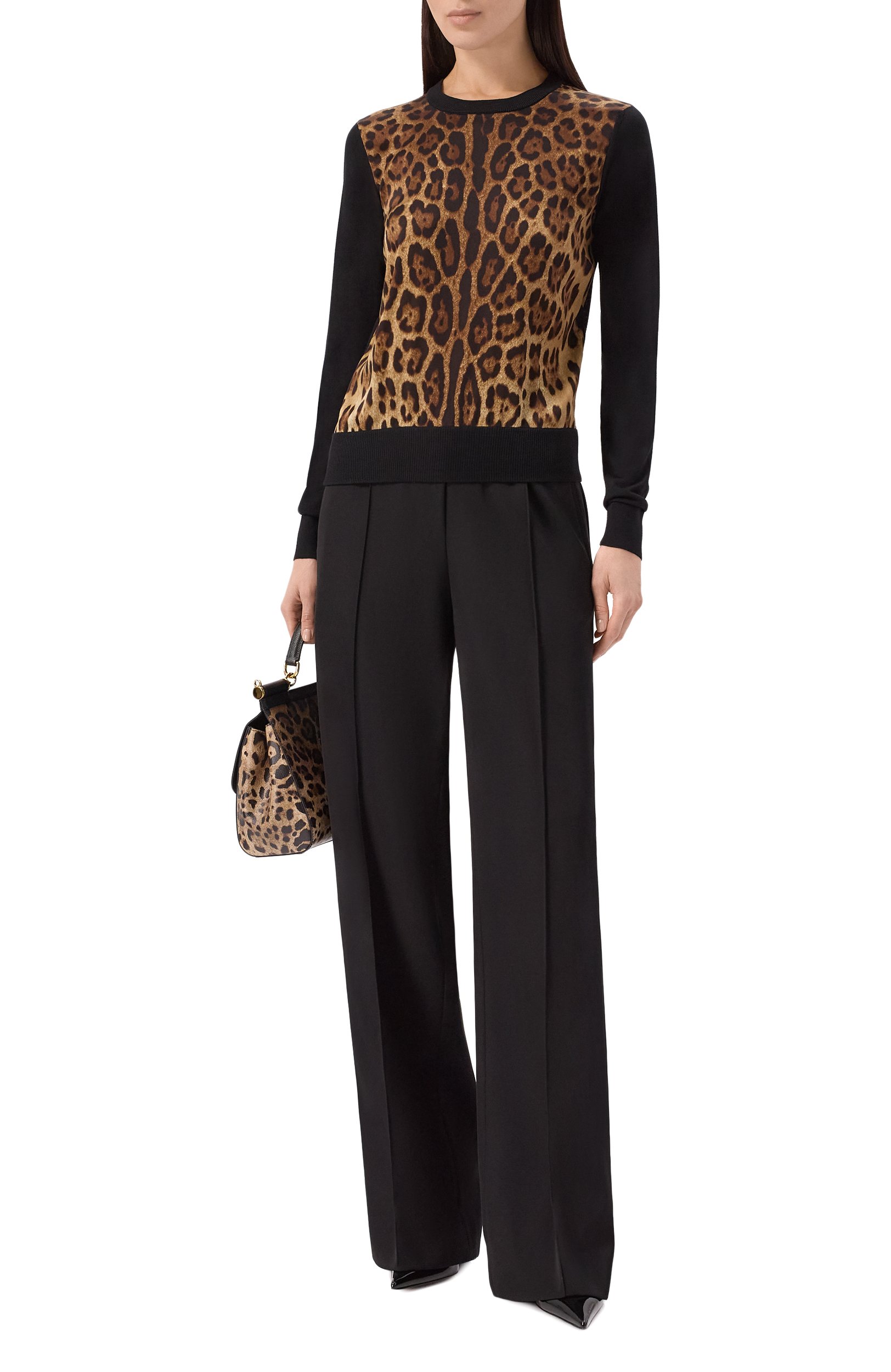 Комбинированный пуловер DOLCE & GABBANA, арт. FXX31T/JGMGS, фото 2