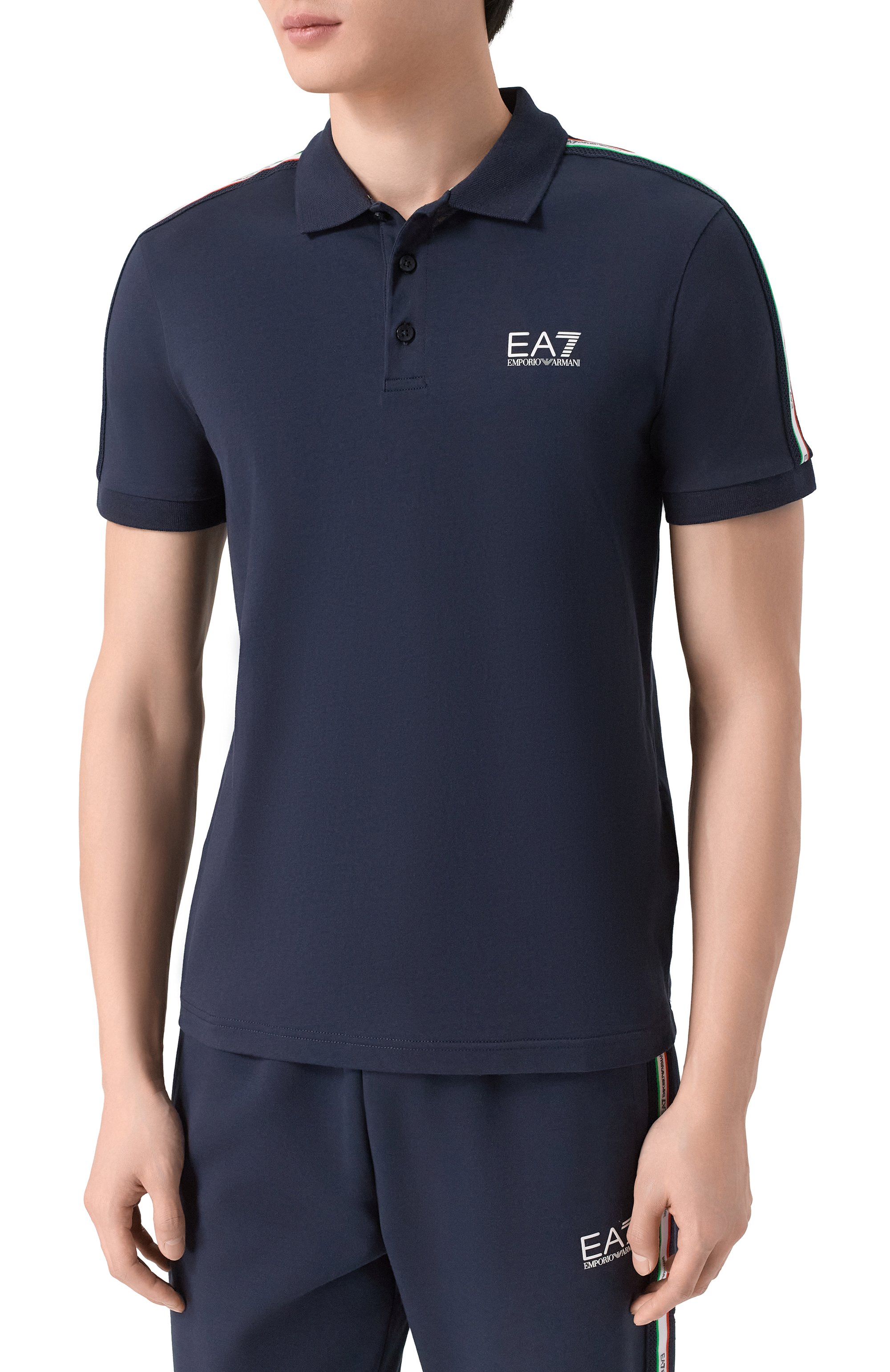 Хлопковое поло EA7, арт. 7M001862/AF12503, фото 3
