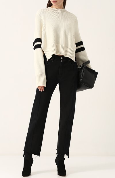 Укороченный пуловер свободного кроя с круглым вырезом MRZ, арт. S18-0002, фото 2