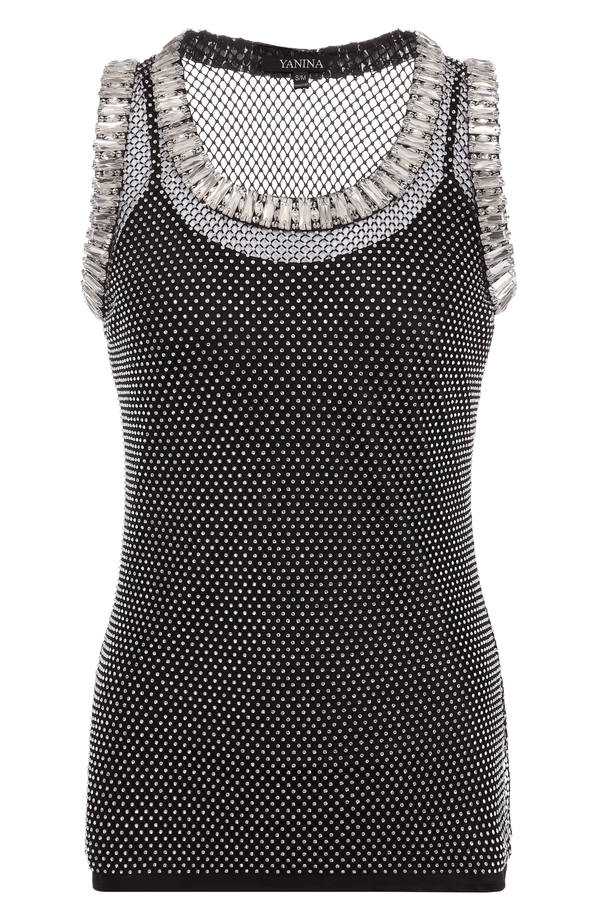 Топ с отделкой стразами YANINA, арт. T-2923, фото 1