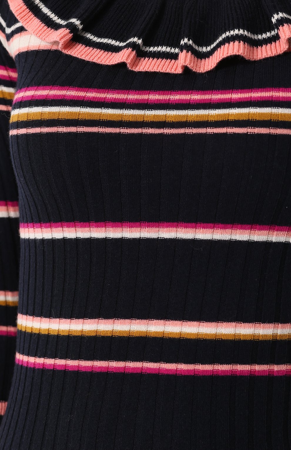 Облегающий пуловер с длинным рукавом и оборкой REBECCA TAYLOR, арт. 417816Y531, фото 5