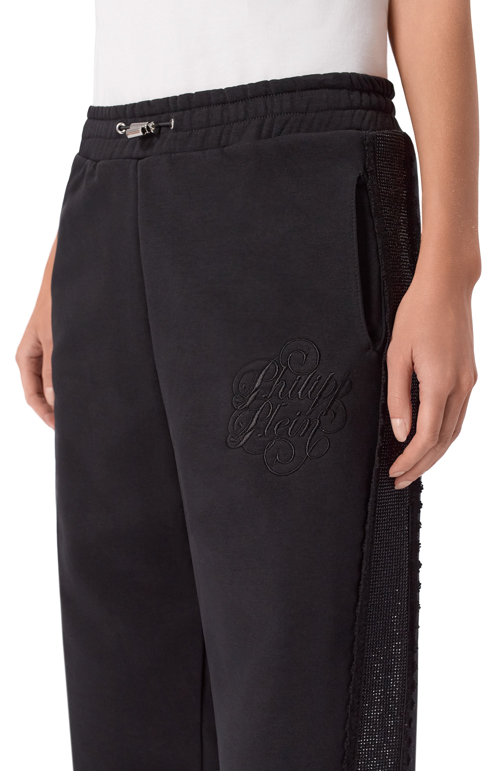 Хлопковые джоггеры PHILIPP PLEIN, арт. SAFC WJT2202 PTE003N, фото 5