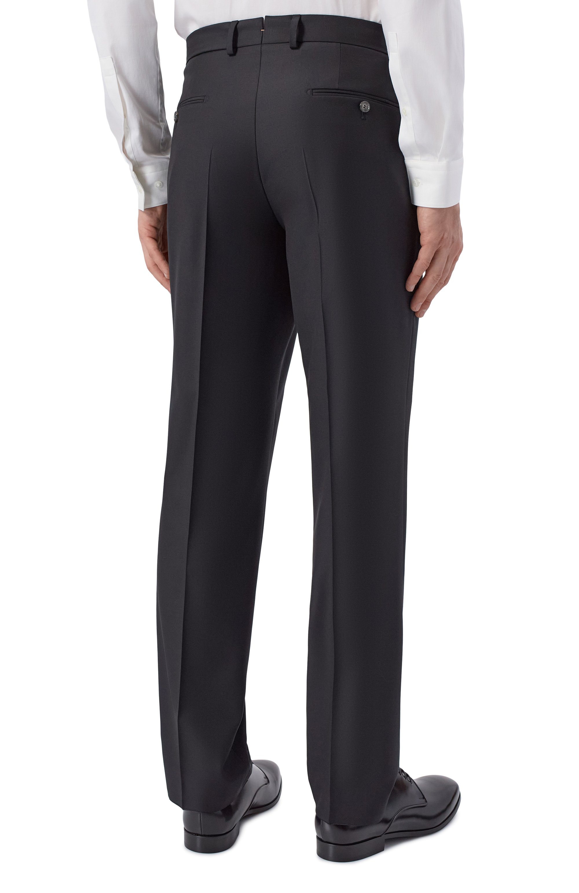 Шерстяные брюки BOSS CAMEL, арт. 50509909, фото 4