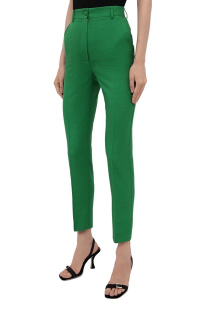 Брюки из шелка и хлопка DOLCE & GABBANA, арт. FTAM2T/HUMCA, фото 3