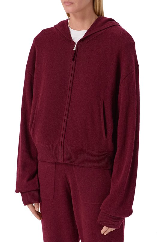 Кардиган из шерсти и кашемира Allude 255/17700 Бордовый  255/17700 Фото 3