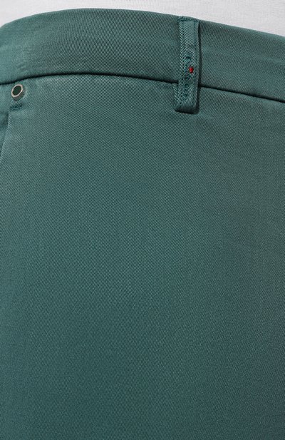 Брюки KITON бирюзового цвета по цене 93300 руб., арт. UFPPEK0607D, фото 5 Брюки KITON, арт. UFPPEK0607D, фото 5