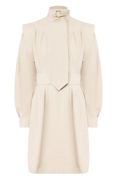 Женское платье из смеси хлопка и льна STELLA MCCARTNEY, арт. 598783/SIA03