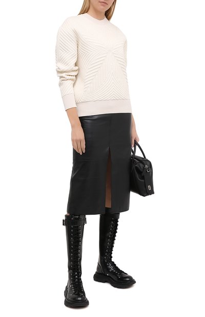 Свитшот из шерсти и вискозы ALEXANDER MCQUEEN, арт. 641894/Q1ARM, фото 2