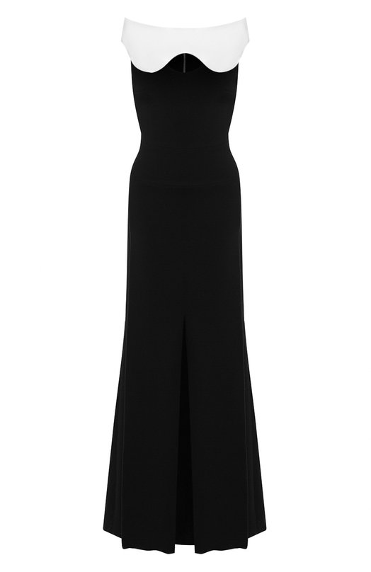 

Платье-макси Roland Mouret, Чёрно-белый
