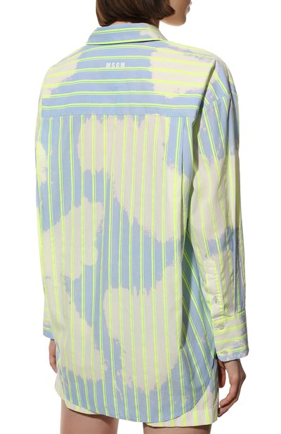 Хлопковая рубашка MSGM, арт. 3241MDE10L 227005, фото 4