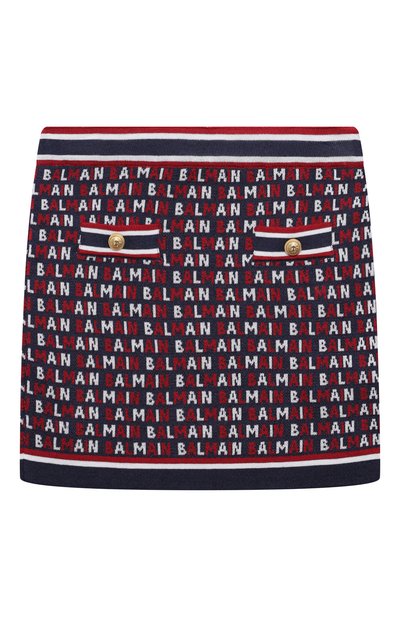 Юбка из хлопка и вискозы BALMAIN, арт. BU7A41