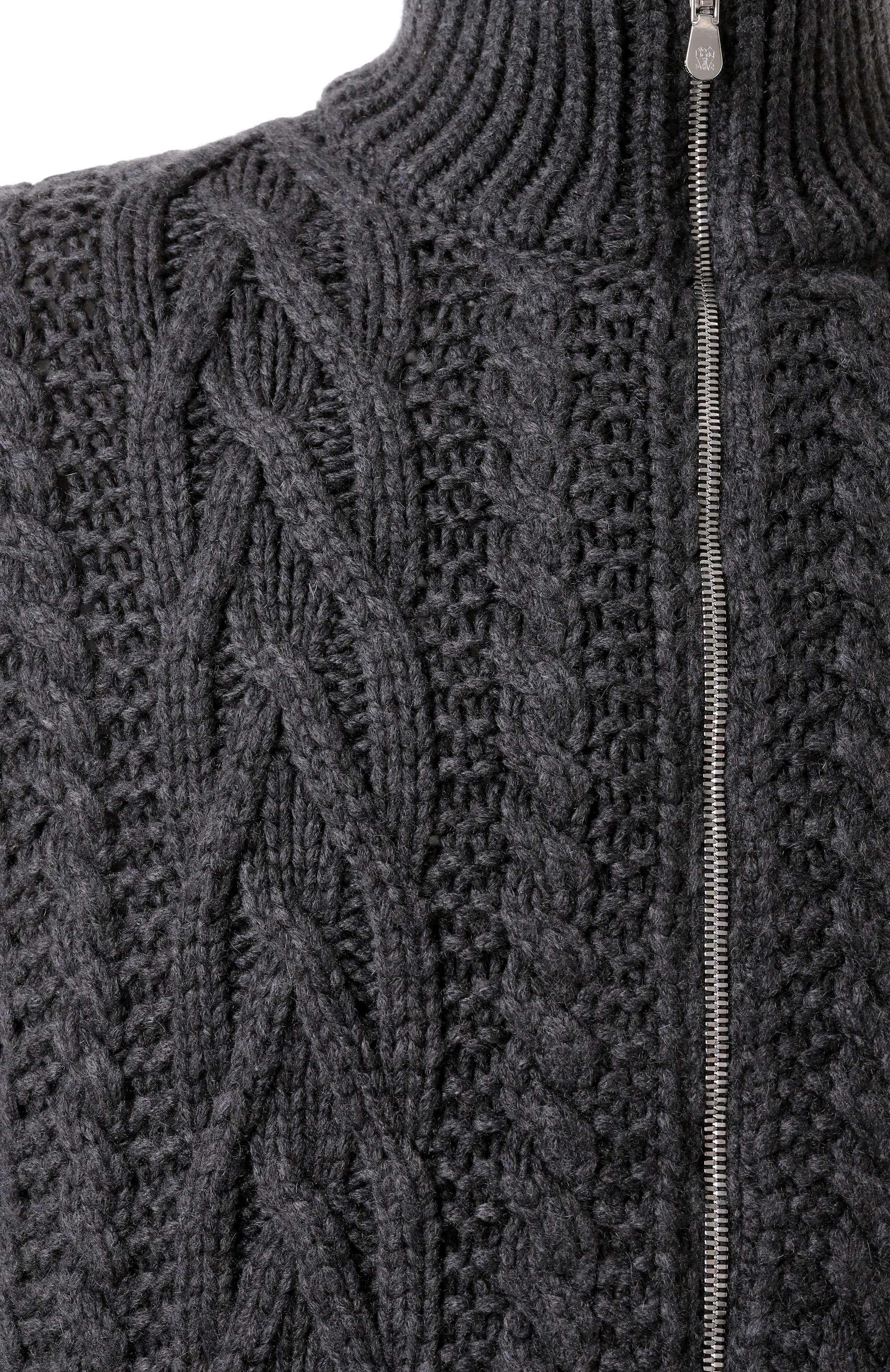 Кашемировый кардиган BRUNELLO CUCINELLI темно-серого цвета по цене 643500 руб., арт. MA2301106, фото 6 Кашемировый кардиган BRUNELLO CUCINELLI, арт. MA2301106, фото 6