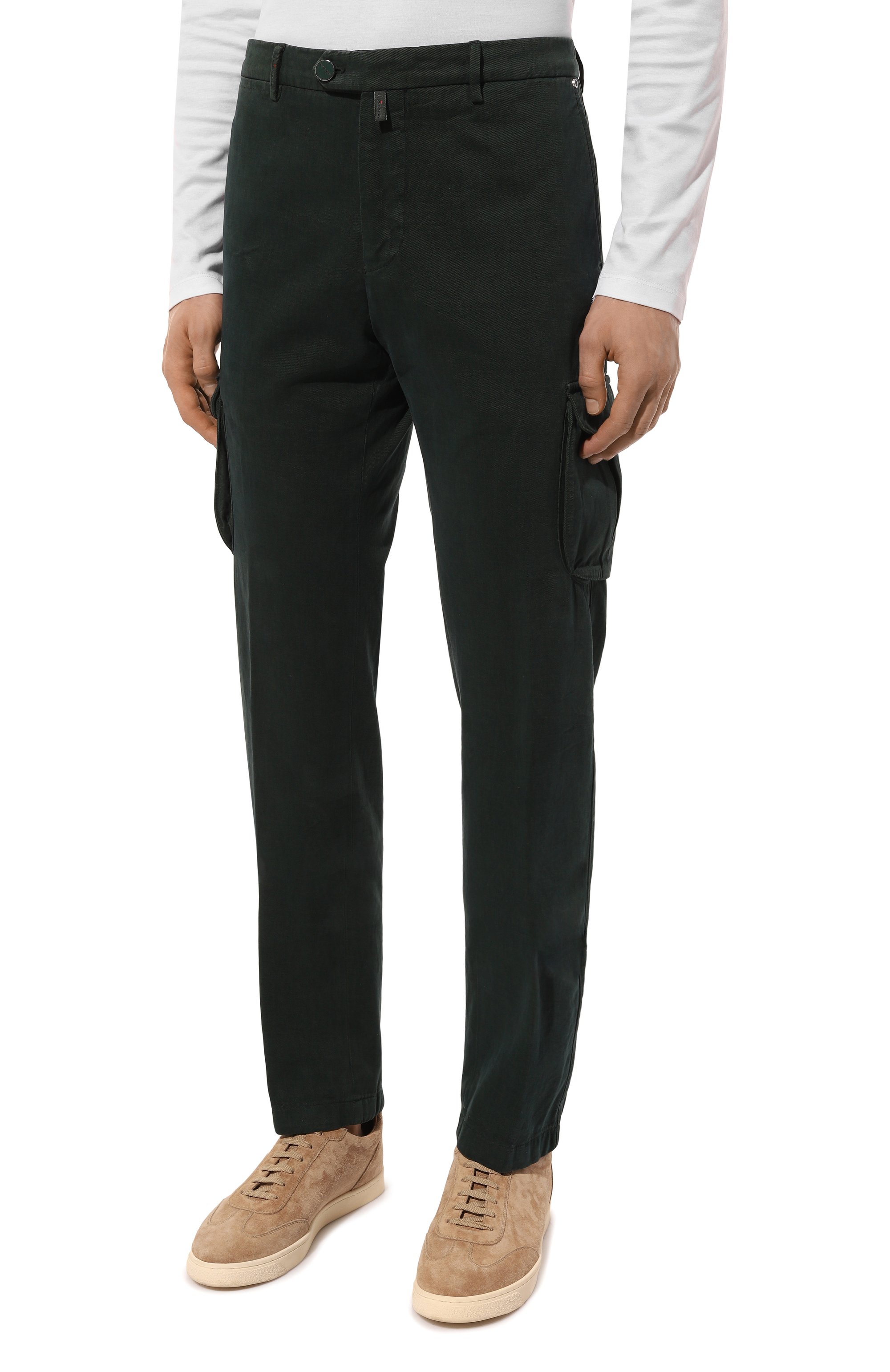 �Брюки-карго из хлопка и кашемира KITON, арт. UFPPCAK0102F15, фото 3