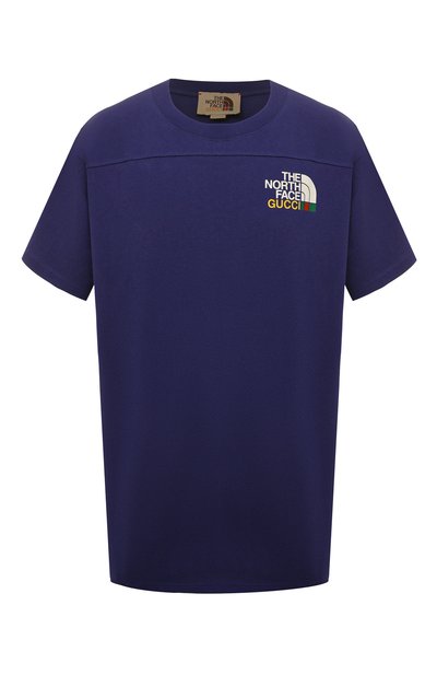 Хлопковая футболка the north face x gucci GUCCI, арт. 671443 XJDRB, фото 1