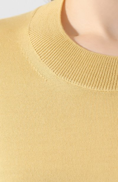 Шерстяной топ BURBERRY желтого цвета по цене 43250 руб., арт. 8007977, фото 5 Шерстяной топ BURBERRY, арт. 8007977, фото 5