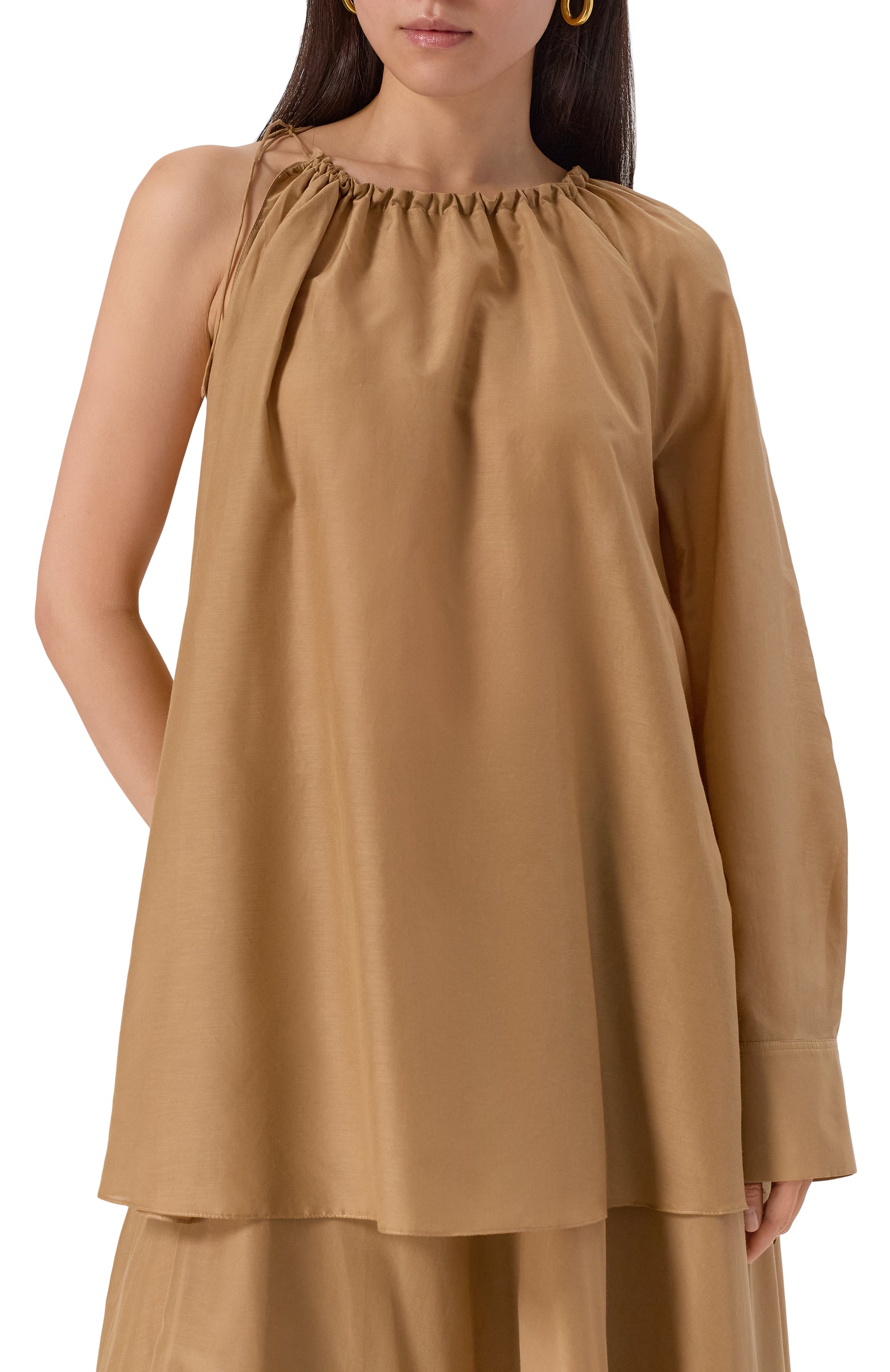 Блузка из хлопка и шелка 12 STOREEZ, арт. 132898, фото 3