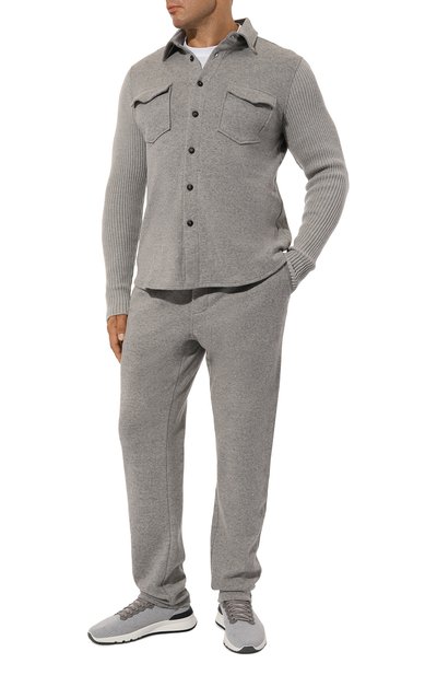 Брюки из хлопка и шерсти CAPOBIANCO, арт. 17M710.TF00./58, фото 2