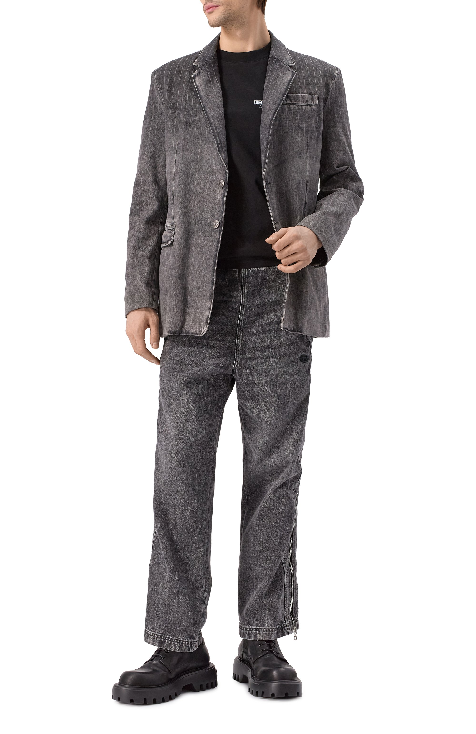 Кожаные дерби sharkino MATTIA CAPEZZANI черного цвета по цене 56300 руб., арт. M2344/BAND0LER0, фото 2 Кожаные дерби sharkino MATTIA CAPEZZANI, арт. M2344/BAND0LER0, фото 2