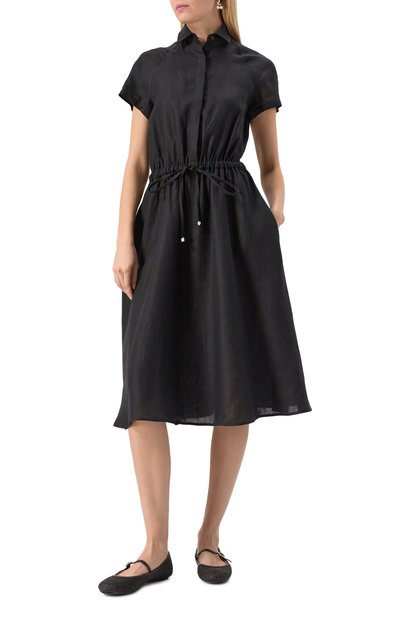 Льняное платье KITON, арт. D51339H0800412, фото 3