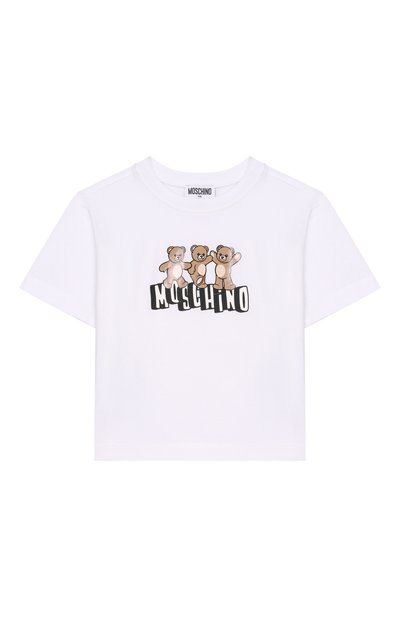Комплект из футболки и шорт MOSCHINO темно-синего цвета по цене 25450 руб., арт. HUG00W/LCA88_001, фото 2 Комплект из футболки и шорт MOSCHINO, арт. HUG00W/LCA88_001, фото 2