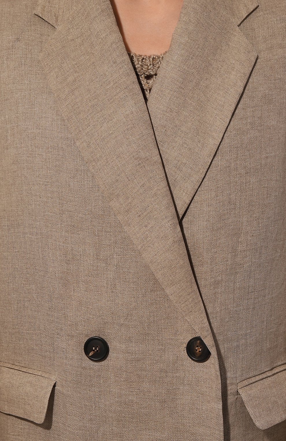 Льняное пальто BRUNELLO CUCINELLI, арт. MH5589705, фото 5