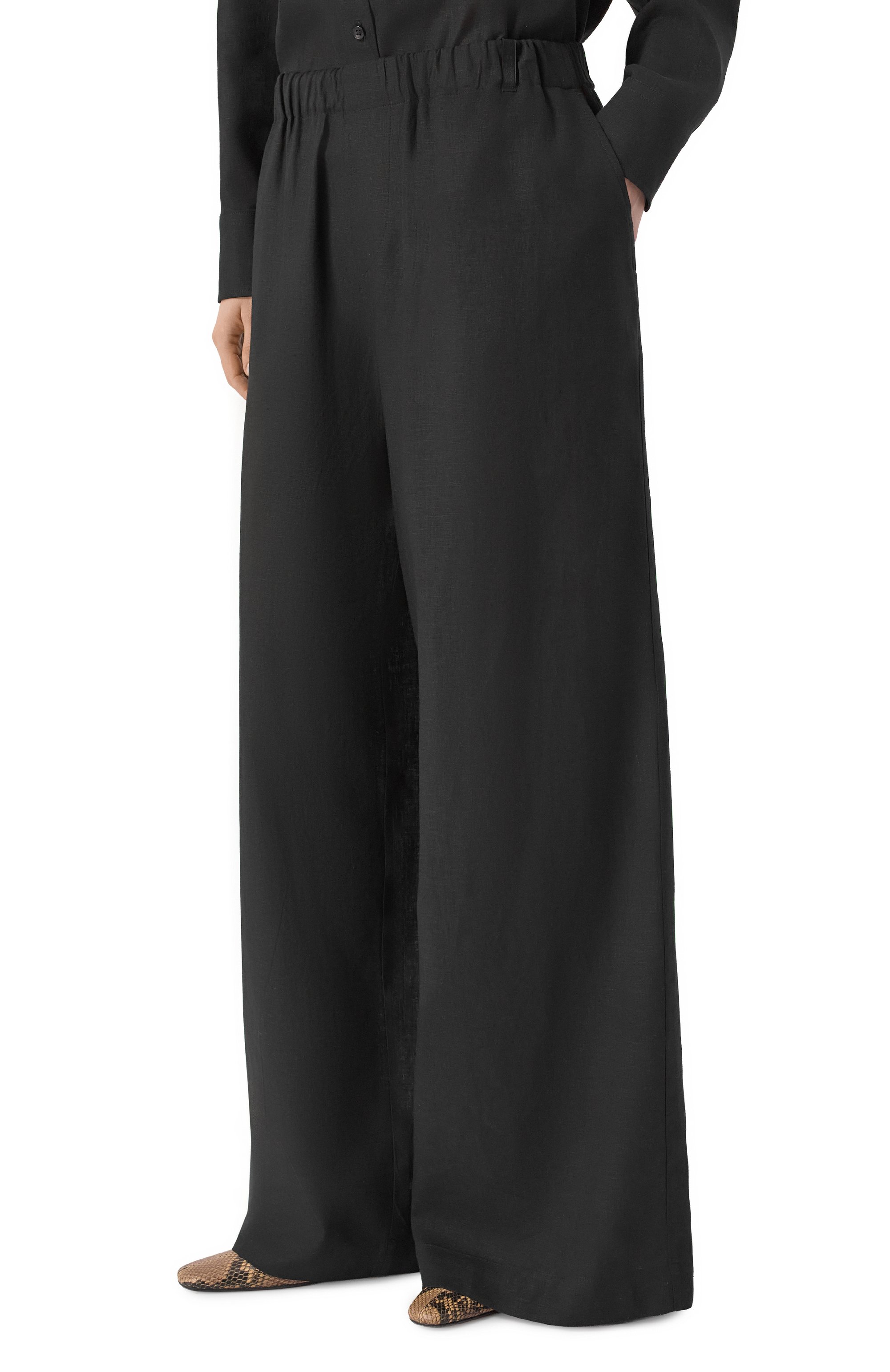 Брюки изо льна и вискозы HINNOMINATE, арт. HMABW02641, фото 3