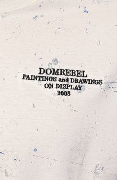 Мужская хлопковая футболка DOMREBEL белого цвета, арт. RAG/T-SHIRT | Фото 5 (Рукава: Короткие; Длина (для топов): Стандартные; Стили: Гранж; Принт: С принтом; Материал сплава: Проставлено; Материал внешний: Хлопок; Драгоценные камни: Проставлено)