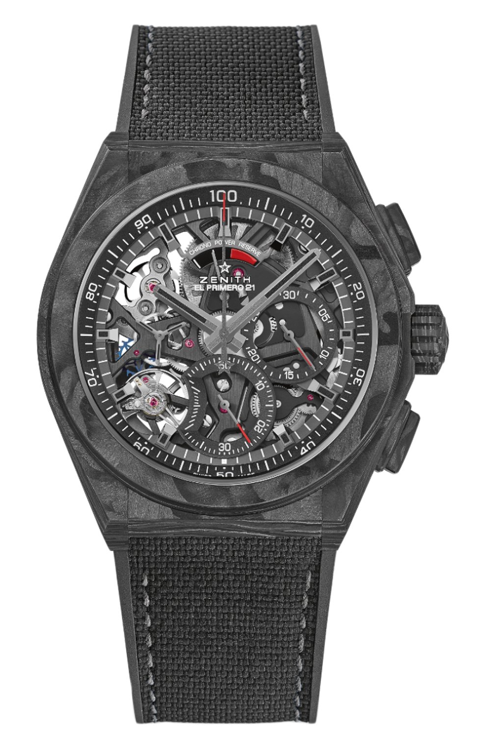 Часы defy el primero 21 ZENITH бесцветного цвета по цене 2835000 руб., арт. 10.9000.9004/96.R, фото 1 Часы defy el primero 21 ZENITH, арт. 10.9000.9004/96.R, фото 1