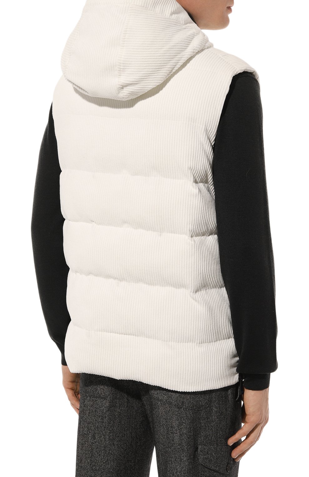 Утепленный жилет из вельвета KITON, арт. UGK079K0234F, фото 4