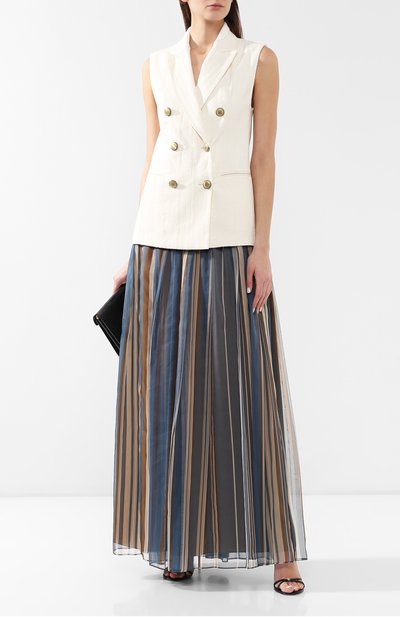 Шелковая юбка BRUNELLO CUCINELLI, арт. MH108G2807, фото 2