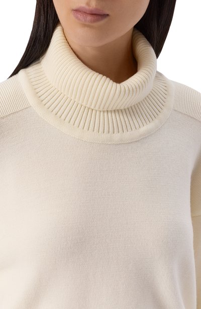 Шерстяной свитер YUZEFI, арт. AREN-DRAPE BACK FUNNEL NECK JUMPER, фото 5