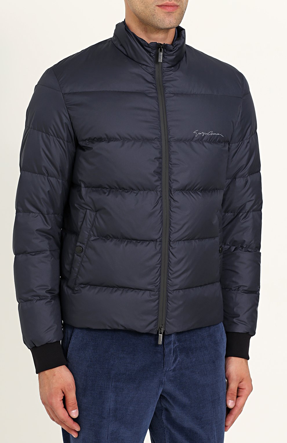 Бомбер на кнопках с пуховой подстежкой GIORGIO ARMANI, арт. ZSR52W/ZSW03, фото 6