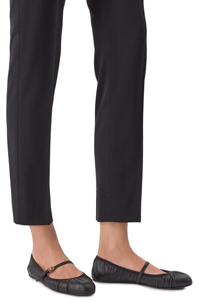 Женские кожаные балетки vally DOLCE & GABBANA, арт. CB0257/AD137