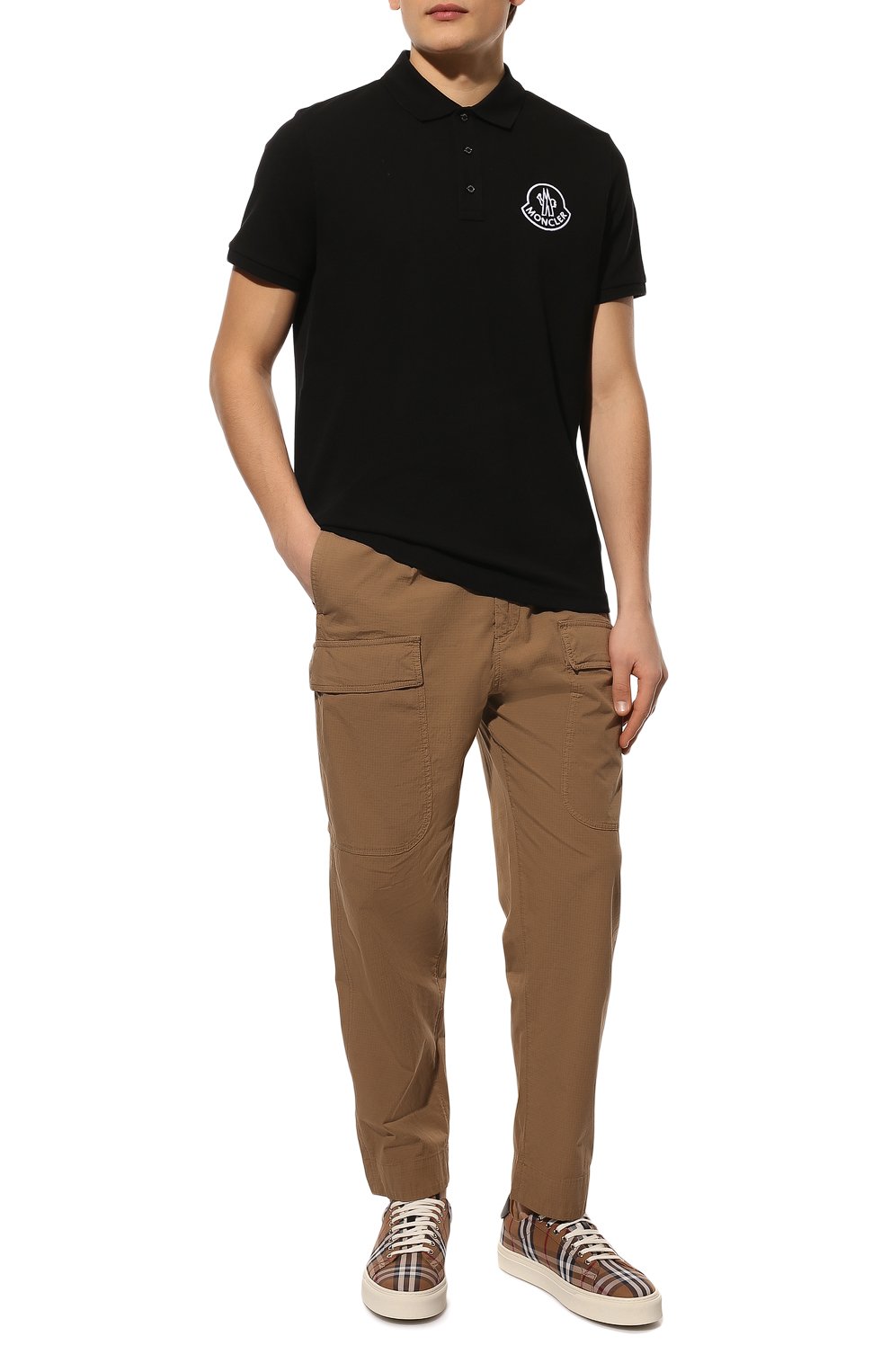 Текстильные кеды BURBERRY, арт. 8048156, фото 2