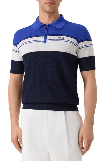 Поло из хлопка и шелка ZILLI, арт. KZP002M0142VTHL00, фото 3