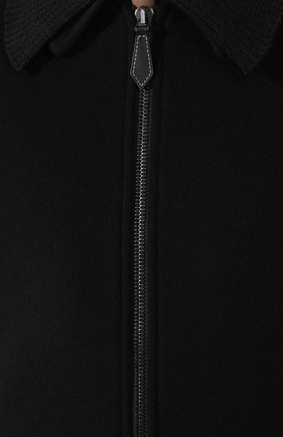 Бомбер из смеси шерсти и кашемира BURBERRY черного цвета по цене 210500 руб., арт. 8024102, фото 5 Бомбер из смеси шерсти и кашемира BURBERRY, арт. 8024102, фото 5