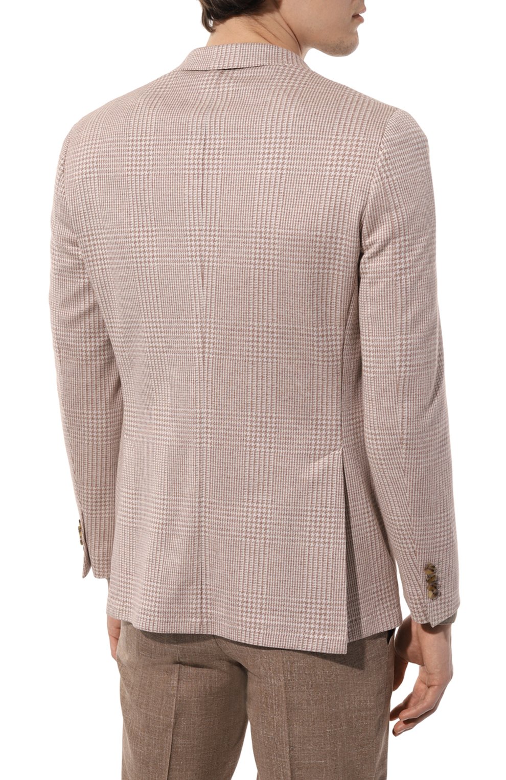 Хлопковый пиджак SARTORIA LATORRE бежевого цвета по цене 74450 руб., арт. JEF74 JD133, фото 4 Хлопковый пиджак SARTORIA LATORRE, арт. JEF74 JD133, фото 4