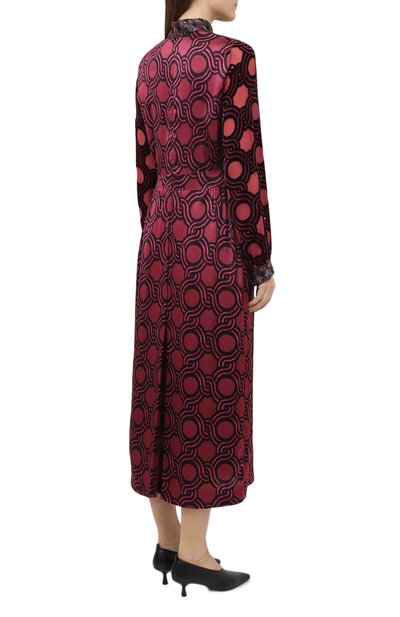 Атласное платье DRIES VAN NOTEN, арт. 202-38624-1278, фото 4