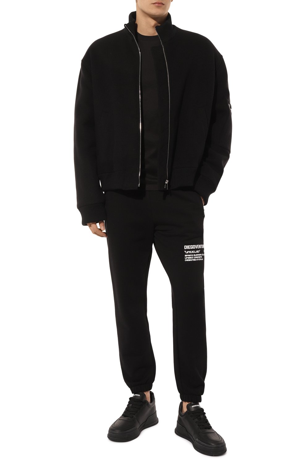 Хлопковые джоггеры DIEGO VENTURINO, арт. D3S4PNTBASIC2, фото 2