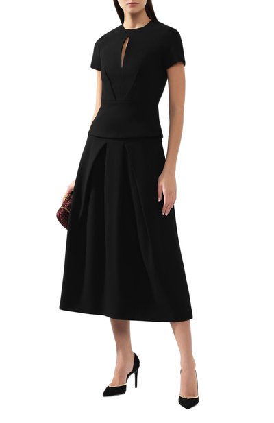 Топ ROLAND MOURET черного цвета по цене 67600 руб., арт. PW19/S0688/F2196, фото 2 Топ ROLAND MOURET, арт. PW19/S0688/F2196, фото 2